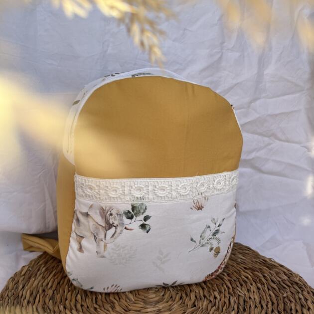 Mochila Pequeña selva mostaza
